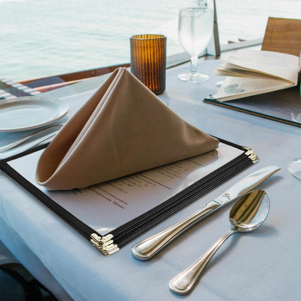 Yescom 8.5x11 Menu Covers Cafe Restaurant Black