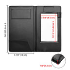 Yescom Personalized Check Presenters LED Menu Holder PU Leather 5x9in Set(5)