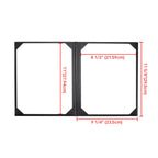 Yescom 8.5x11 PU Leather Menu Covers Set(5)