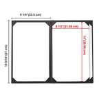 Yescom Personalized Menu Covers - 8.5x14 PU Leather Custom Printed & Color