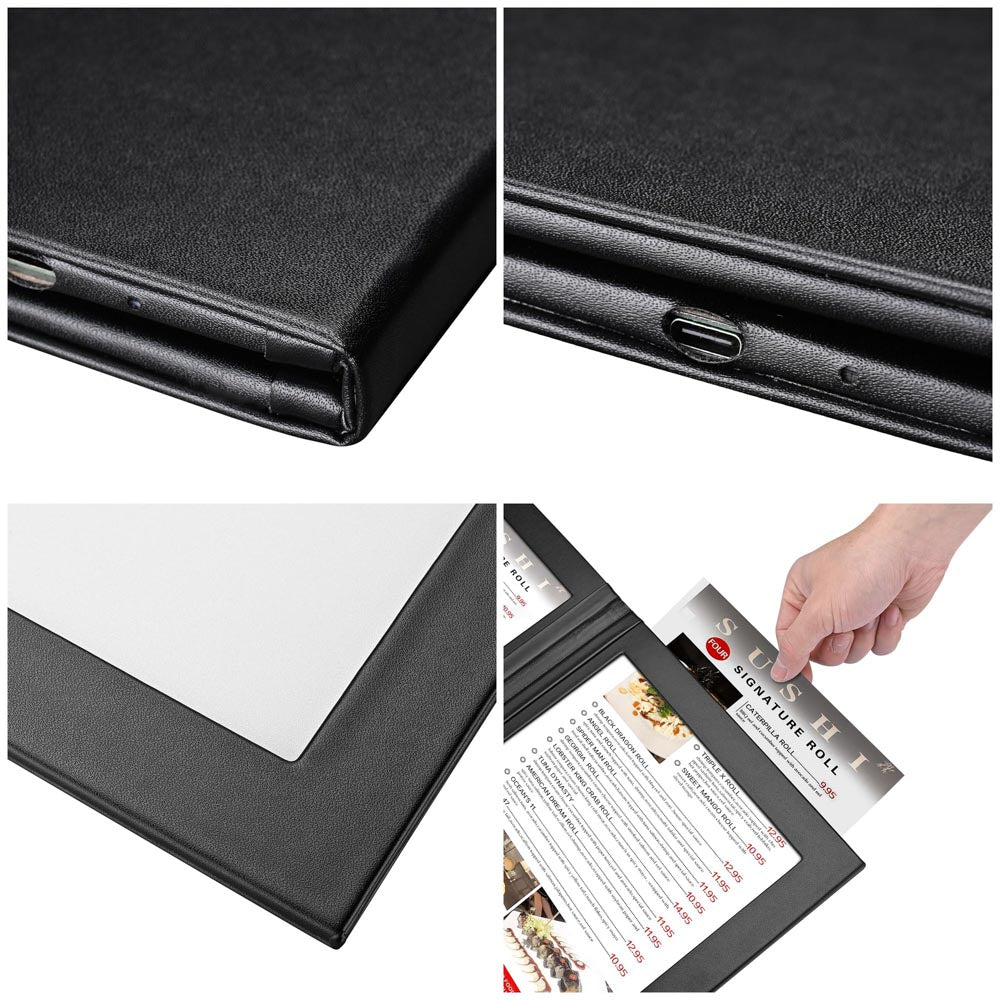 Yescom LED Menu Cover Backlit Menu Holder