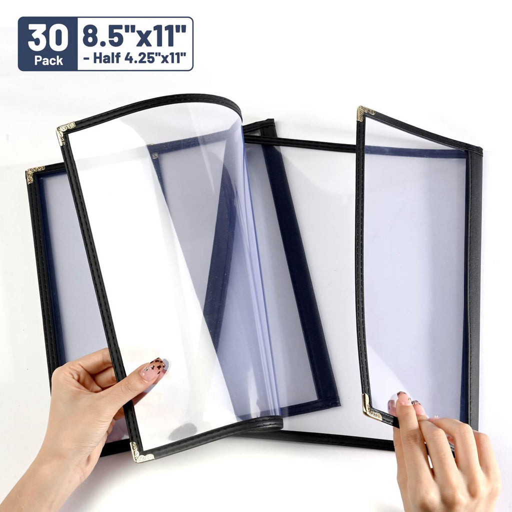 Yescom 30x Menu Covers Cafe Restaurant 8.5x11 & 4.25x11