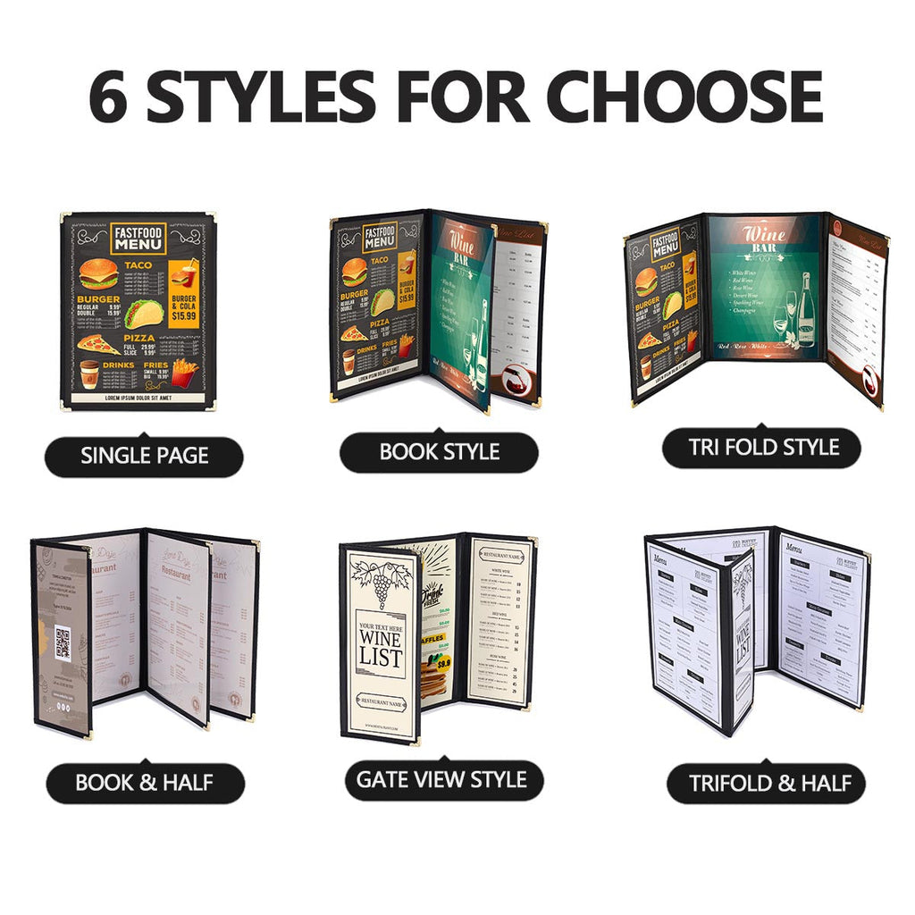 Yescom 30x Menu Covers Cafe Restaurant Red 8.5x14