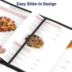 Yescom 8.5x11 Menu Covers Cafe Restaurant Black