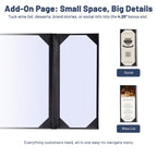 Yescom 8.5x11 PU Leather Menu Covers Set(5)