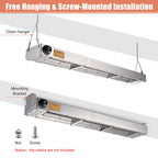 Yescom Food Warmer Overhead Heater 36 in. 1000W