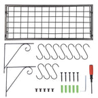 Yescom Wall Mounted Pots and Pans Rack 24 Inch w/ 10-Hook