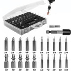 22Pcs Damaged Screw Extractor Speed Out Drill Bits Tool Set Broken Bolt Remover