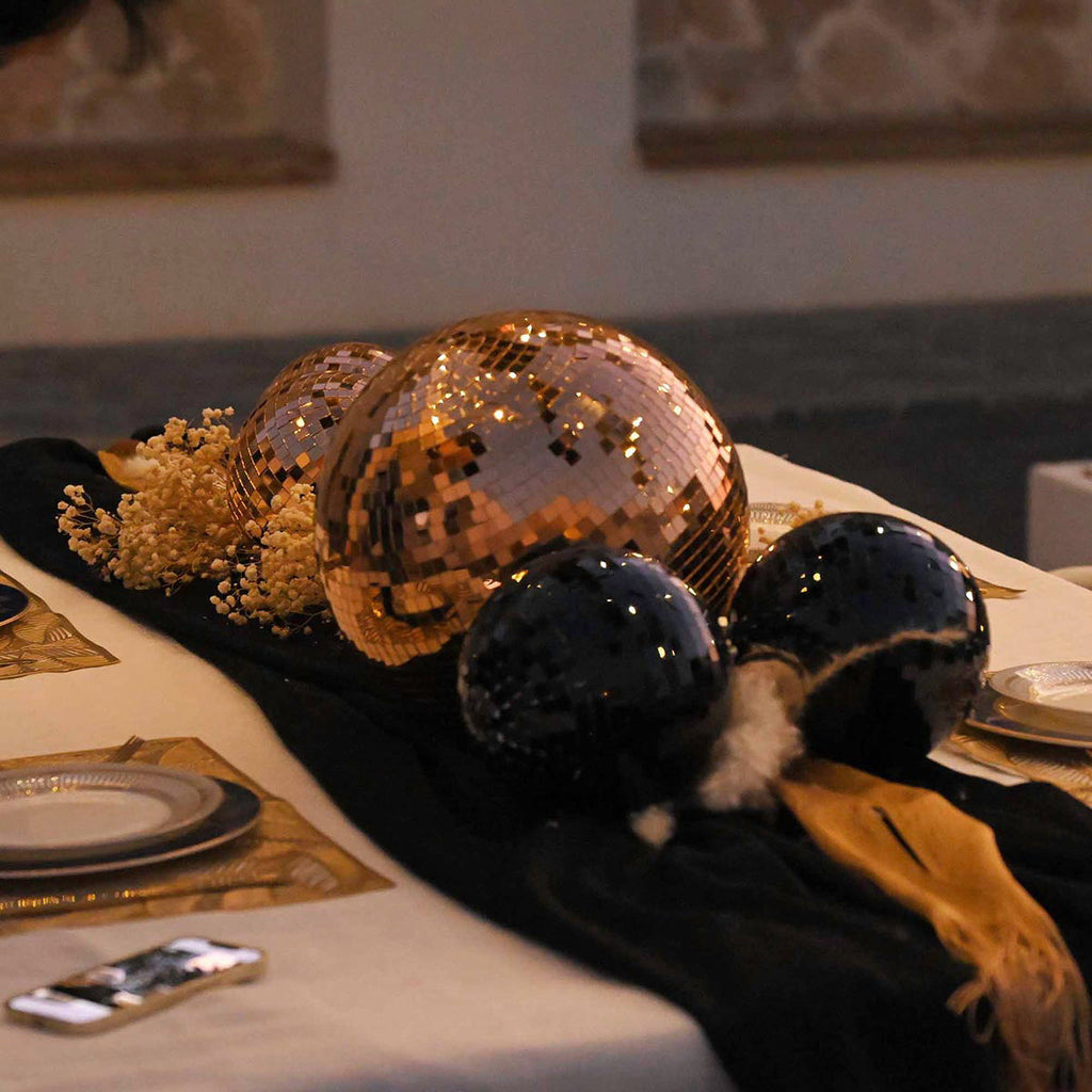 Yescom Rose Gold Mirror Ball for Beach Wedding Luxury Gala