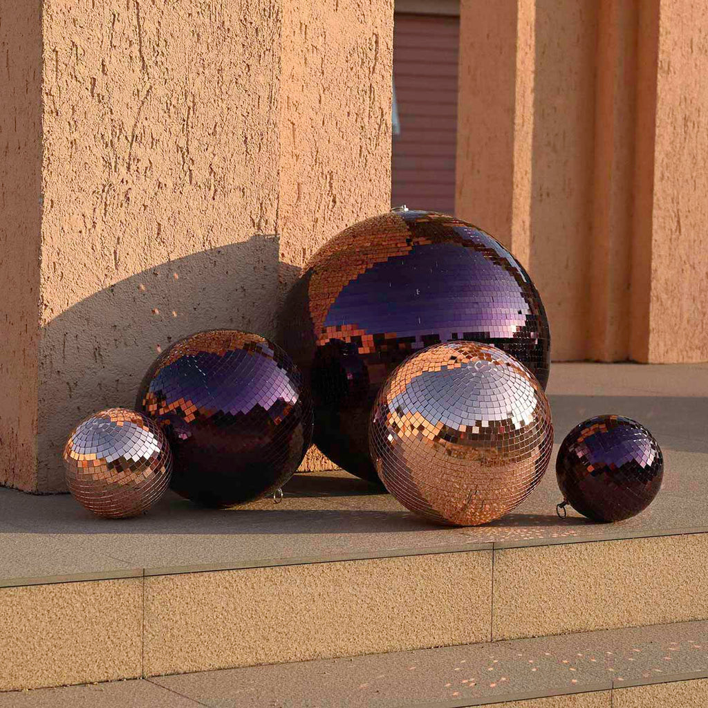 Yescom Rose Gold Mirror Ball for Beach Wedding Luxury Gala