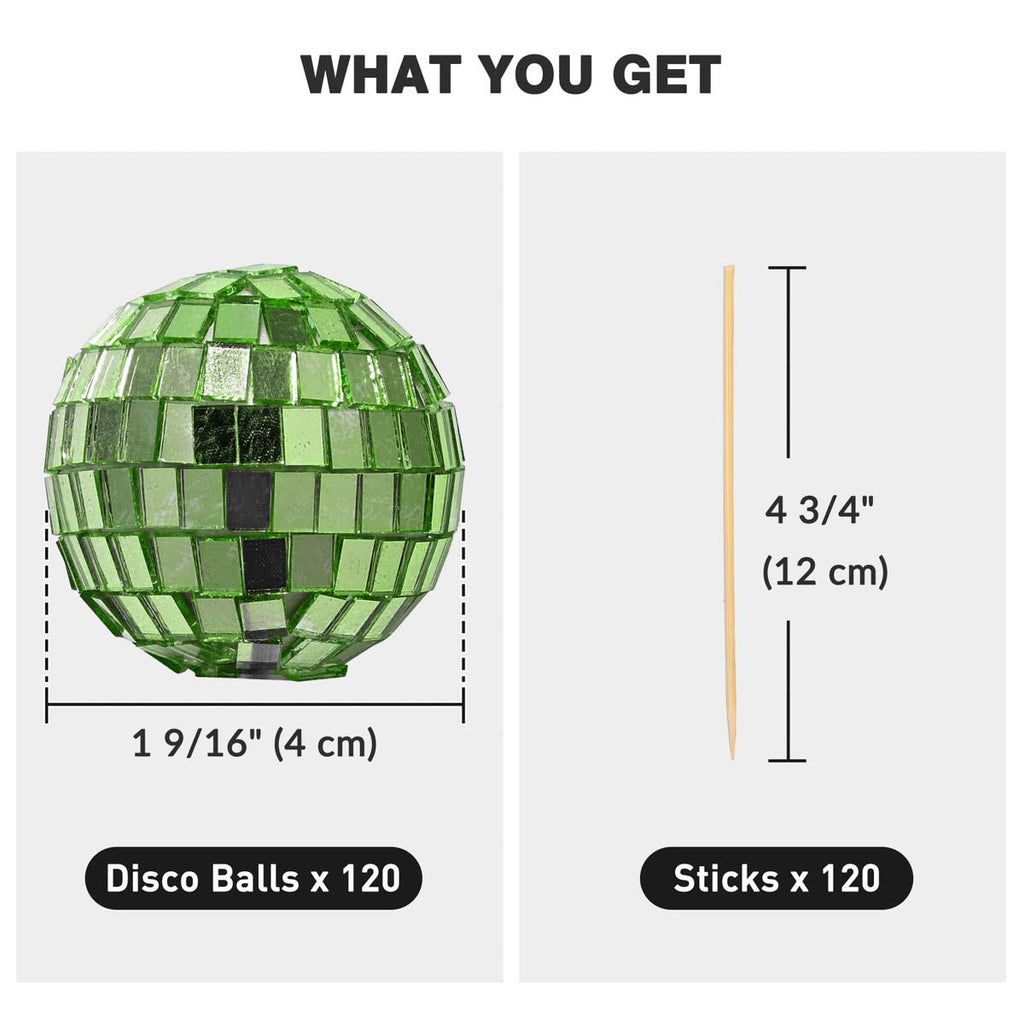 Yescom 120x Small Mirror Disco Balls Party Decoration