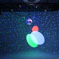 Yescom 16in Shiny Disco Ball with Motor, 8 RGB Lights for Event Party
