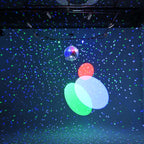 Yescom 16in Shiny Disco Ball with Motor, 8 RGB Lights for Event Party