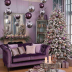 Yescom Purple Mirror Ball for Mardi Gras Awards Ceremonies
