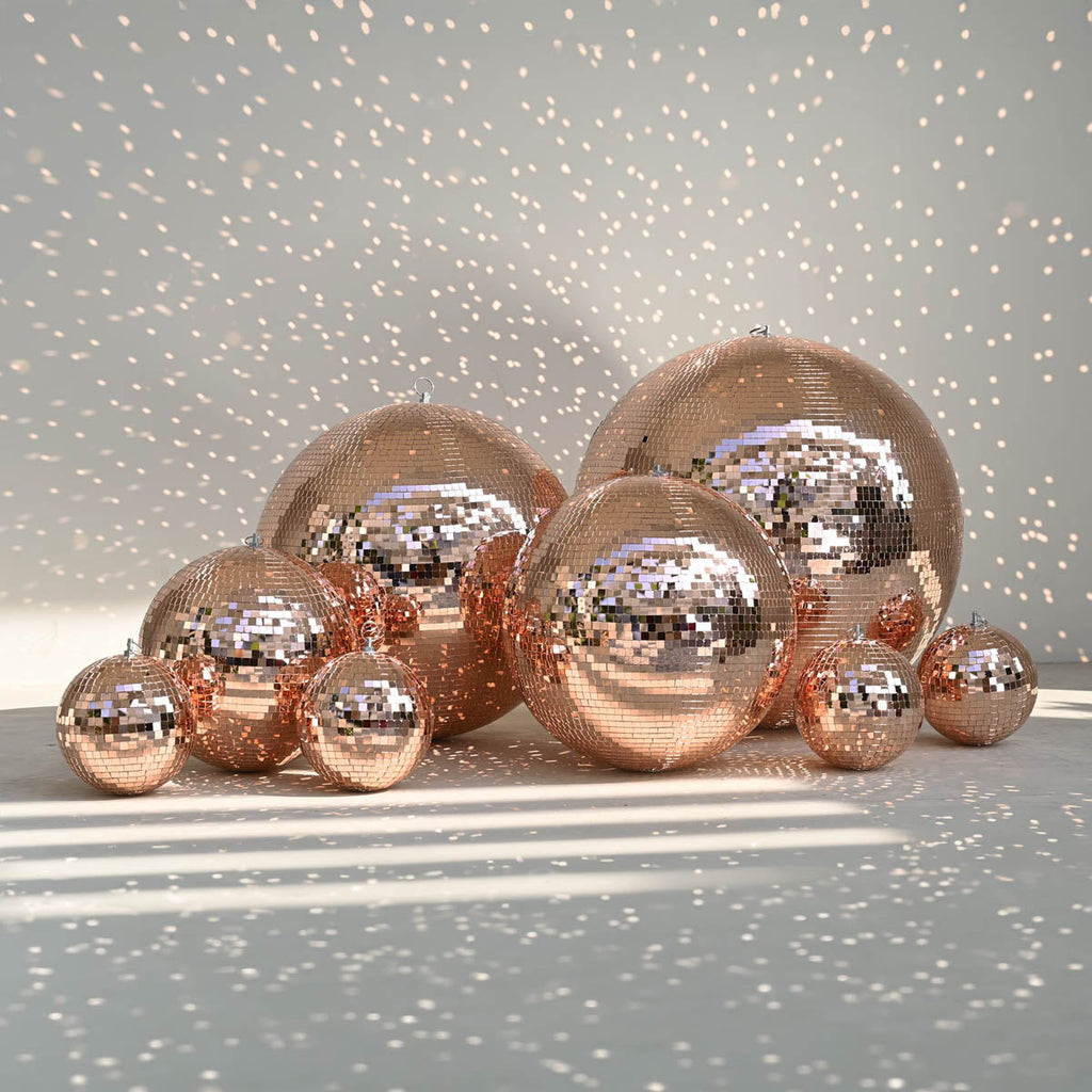 Yescom Rose Gold Mirror Ball for Beach Wedding Luxury Gala