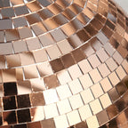 Yescom Rose Gold Mirror Ball for Beach Wedding Luxury Gala