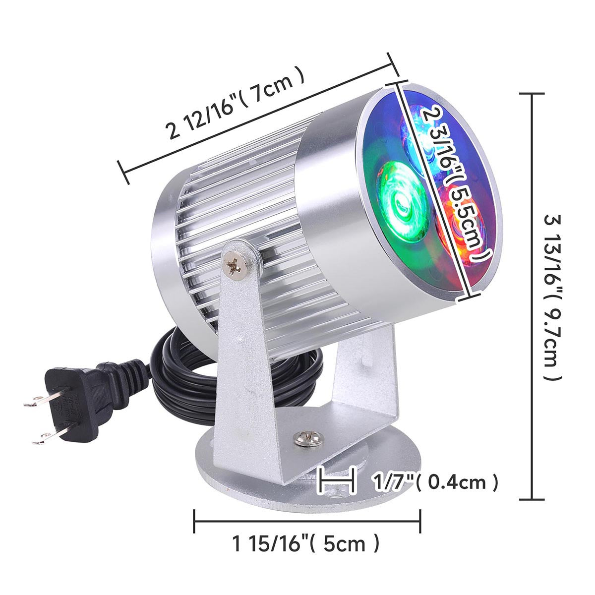 Yescom Pinspot LED Disco Light Party Club Lighting RGB