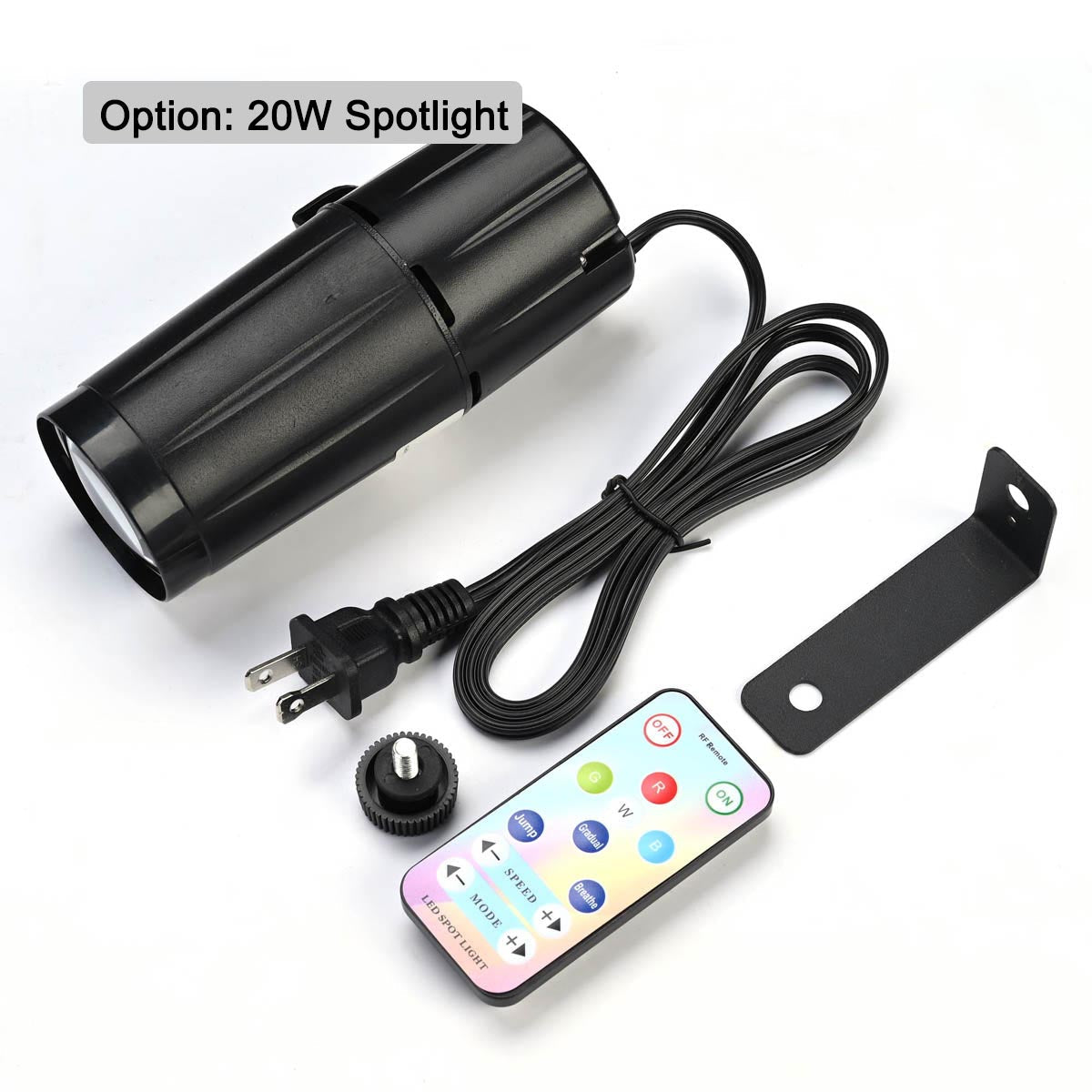 Yescom 16in Shiny Disco Ball with Motor, 8 RGB Lights for Event Party