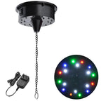 Yescom 16in Shiny Disco Ball with Motor, 8 RGB Lights for Event Party