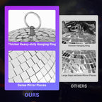 Yescom Shiny Disco Ball with Motor, RGB Light Event Party Decor
