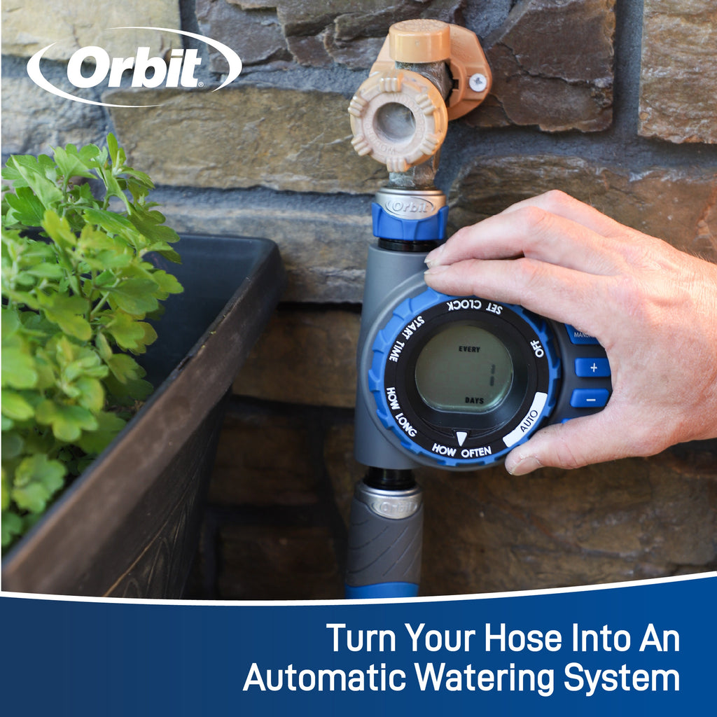 Orbit Elevated 1-Outlet Programmable Hose Faucet Timer 28235