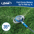 Orbit Elevated 8-Pattern Metal Turret Sprinkler 28252