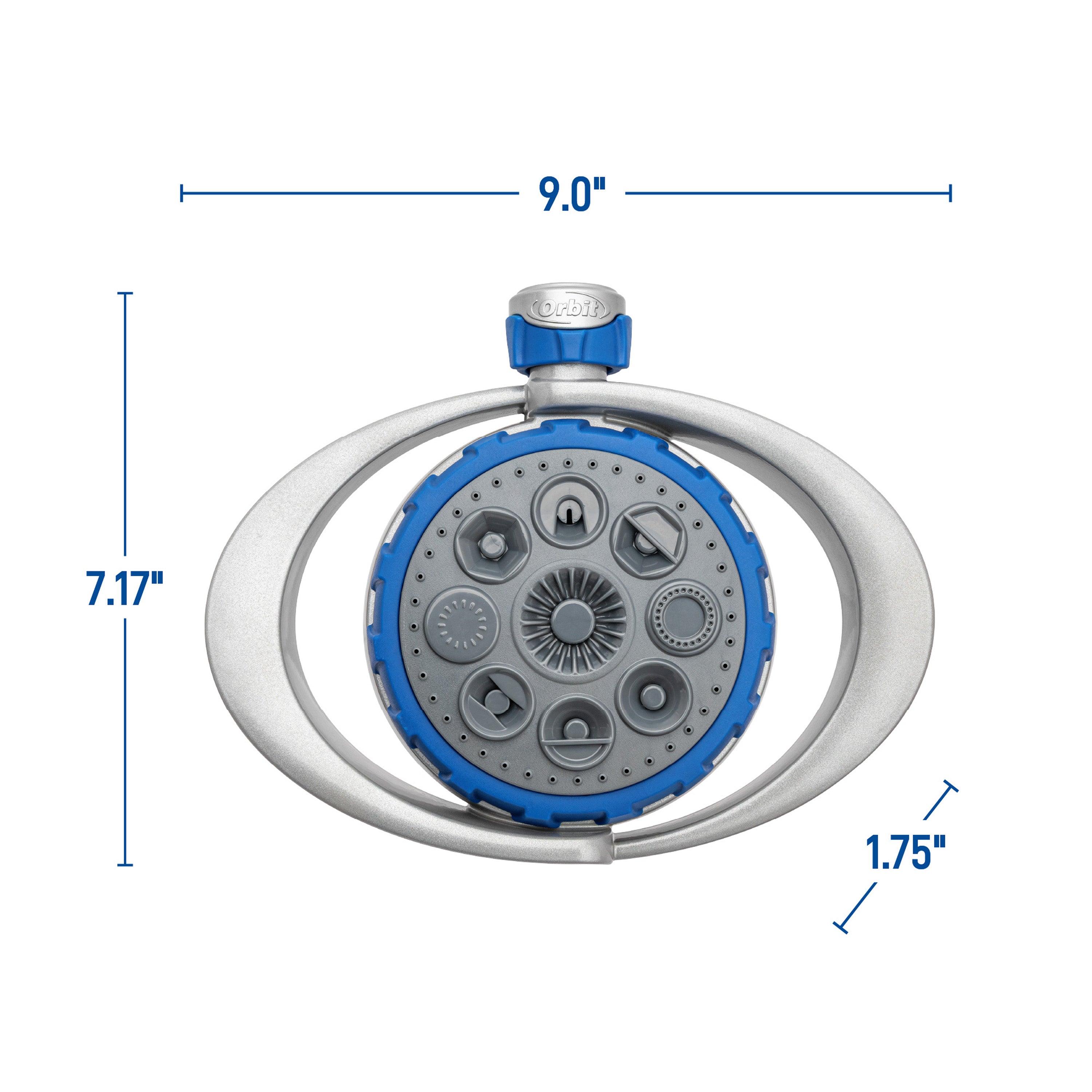 Orbit Elevated 8-Pattern Metal Turret Sprinkler 28252