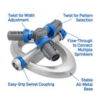 Orbit Elevated 3-Arm Rotating Sprinkler on Base 28253