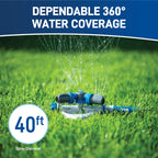 Orbit Elevated 3-Arm Rotating Sprinkler on Base 28253