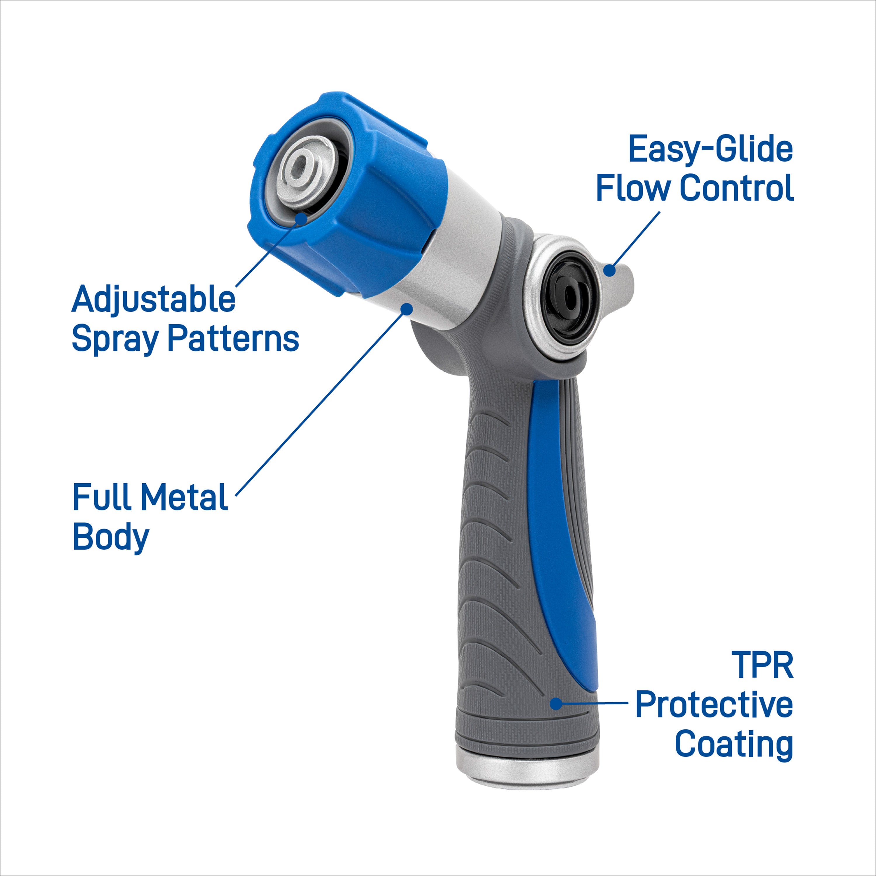Orbit Elevated Adjustable Thumb Control Nozzle 28273