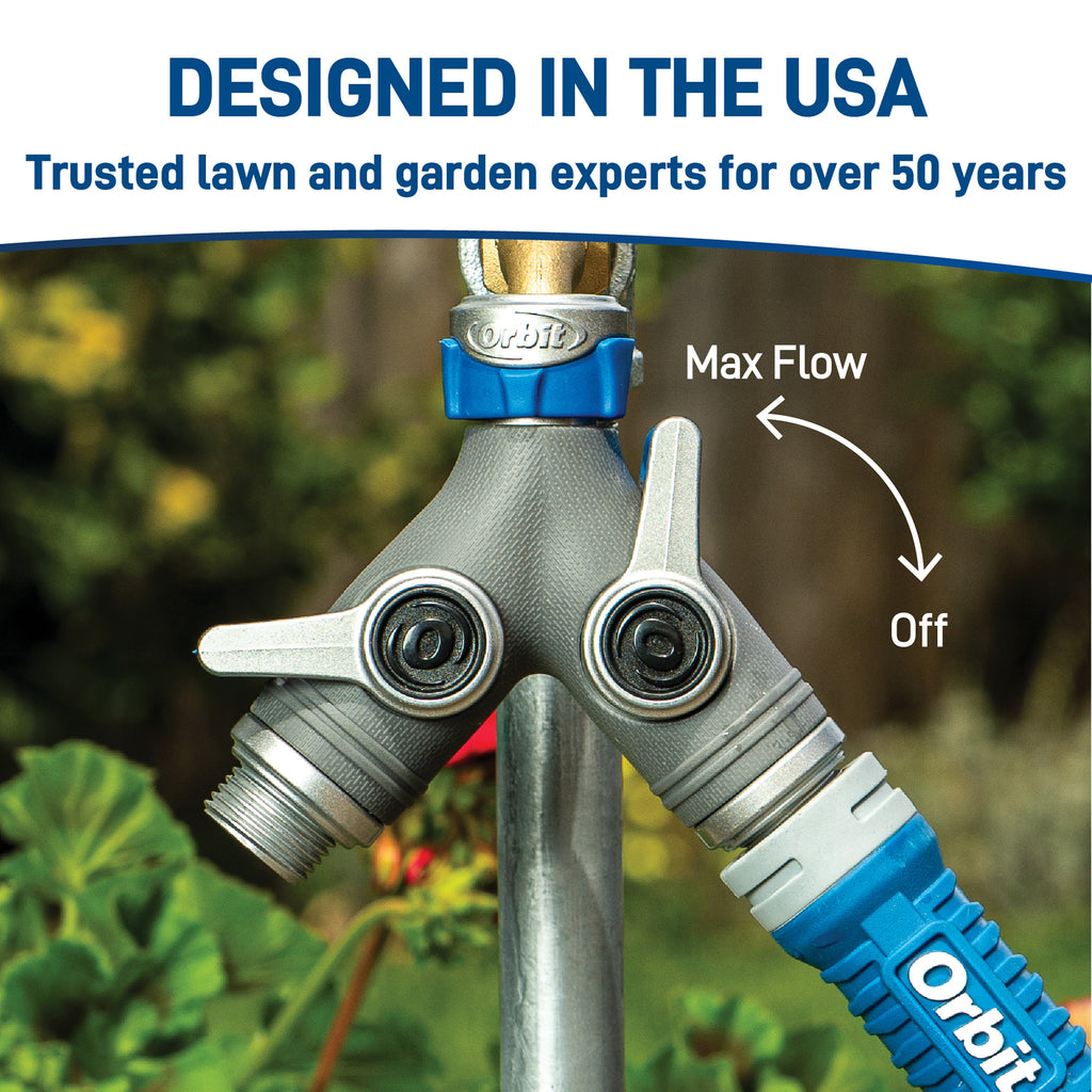 Orbit Elevated 2-Way Shut-Off Hose Y Adapter 28294
