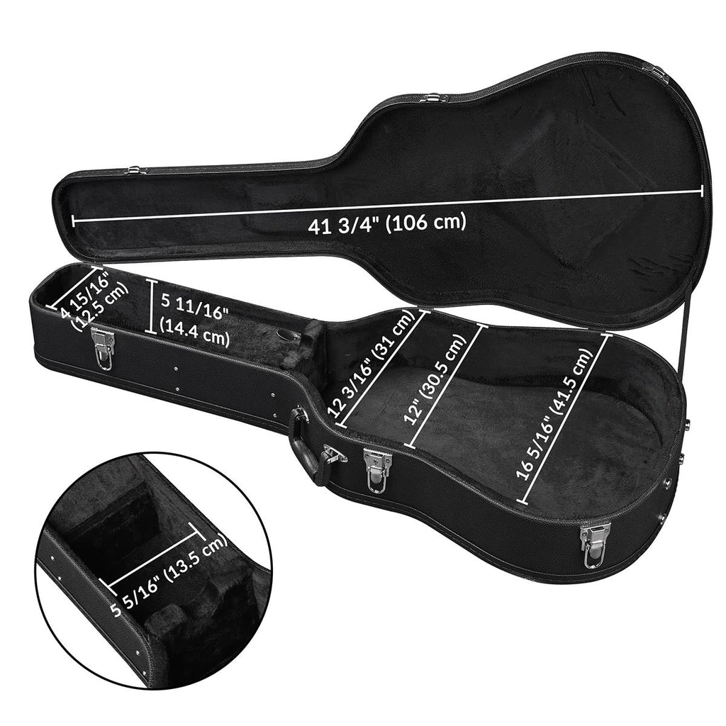 Yescom Acoustic Guitar Case (Stand & Straps Optional Add-on)