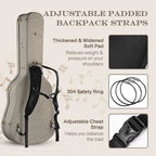 Yescom Acoustic Guitar Case (Stand & Straps Optional Add-on)