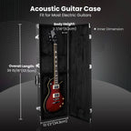 Yescom Lockable Universal Electric Guitar Hard-Shell Case 41"x14" Wooden