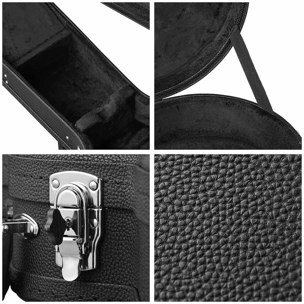 Yescom Lockable Electric Guitar Hard-Shell Case Les Paul Style Wood