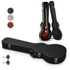 Yescom Lockable Electric Guitar Hard-Shell Case Les Paul Style Wood