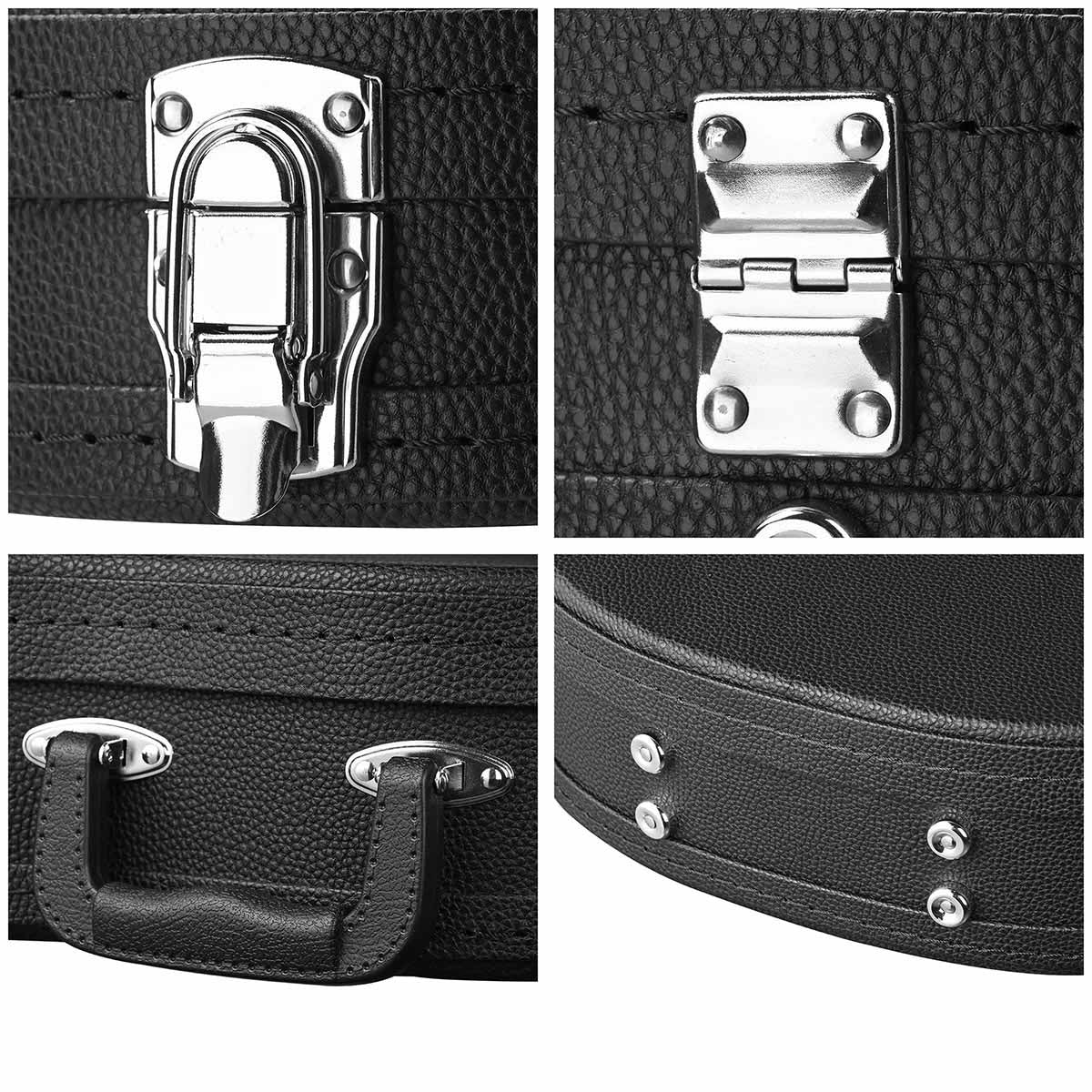 Yescom Lockable Guitar Case Compatible with ST Style Electric Guitars