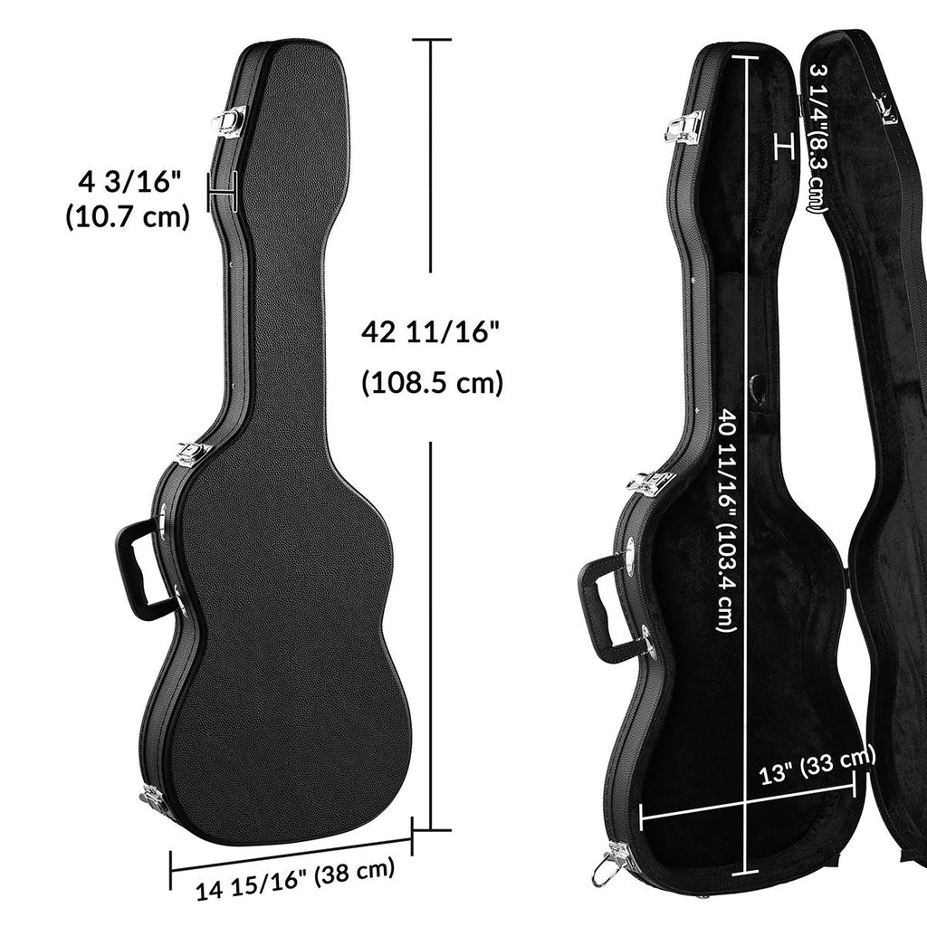 Yescom Lockable Guitar Case Compatible with ST Style Electric Guitars