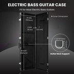 Yescom Lockable Universal Electric Bass Guitar Hard-Shell Case 48x15 in