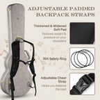 Yescom Padded Backpack Straps with Chest Strap for Guitar Case