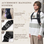 Yescom Padded Backpack Straps with Chest Strap for Guitar Case