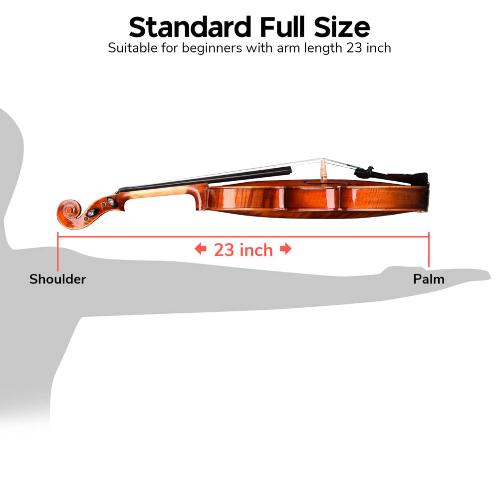 Yescom BV250 4/4 Advanced Full Size Violin w/ Bow Case Outfit Set