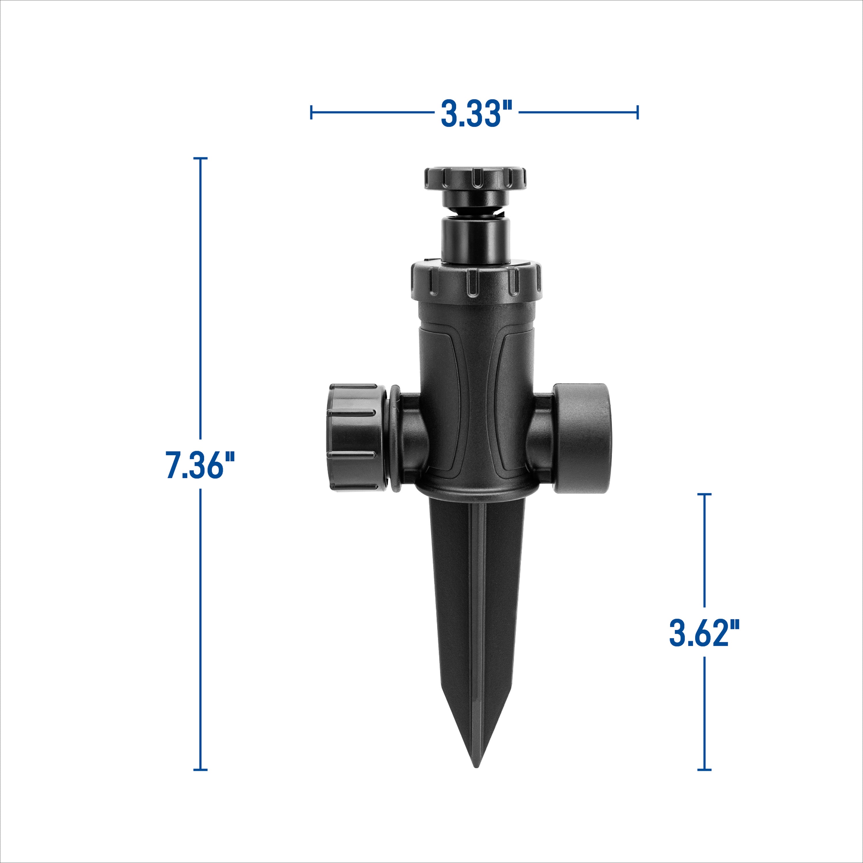 Adjustable Pattern Spot Sprinkler on Spike 29807