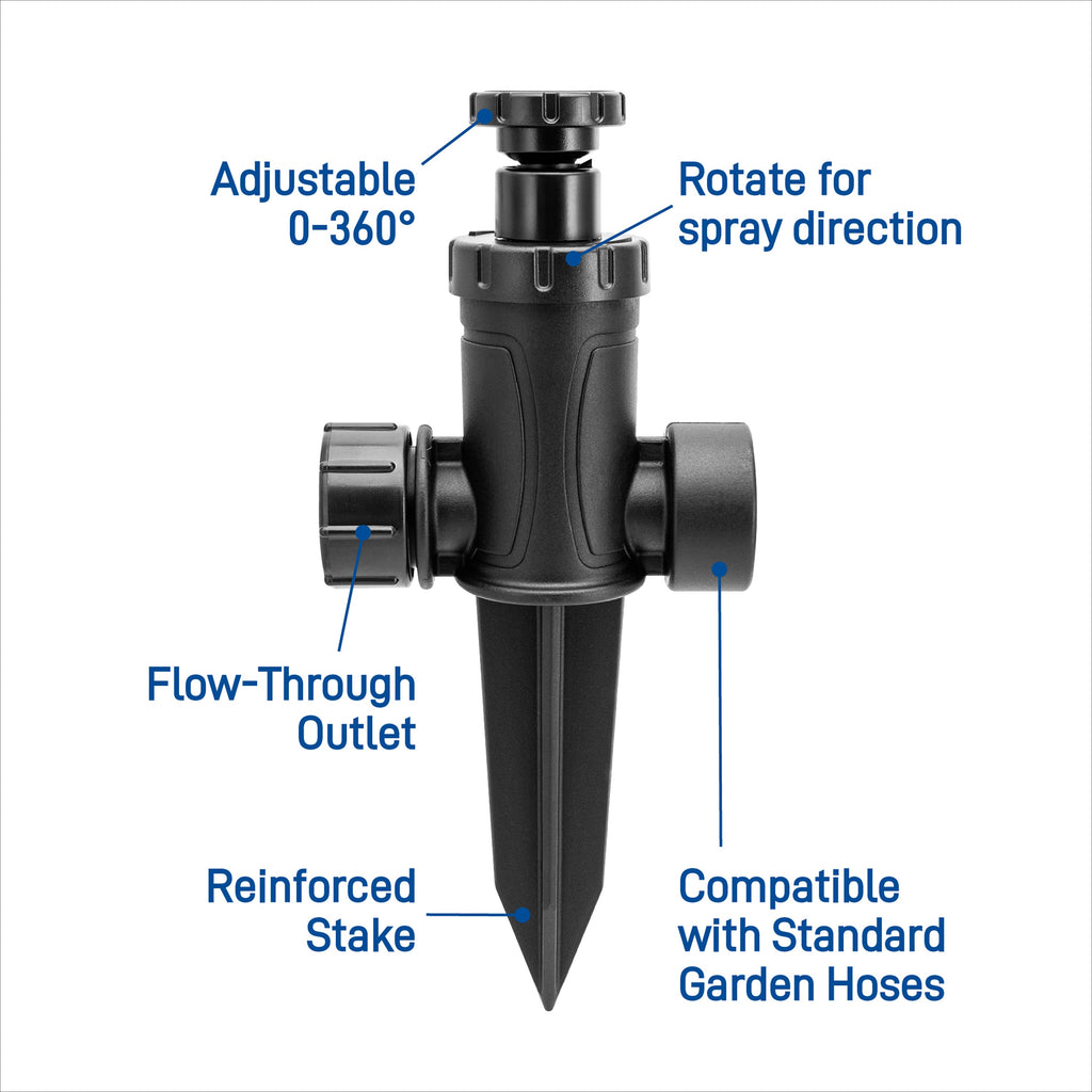 Adjustable Pattern Spot Sprinkler on Spike 29807