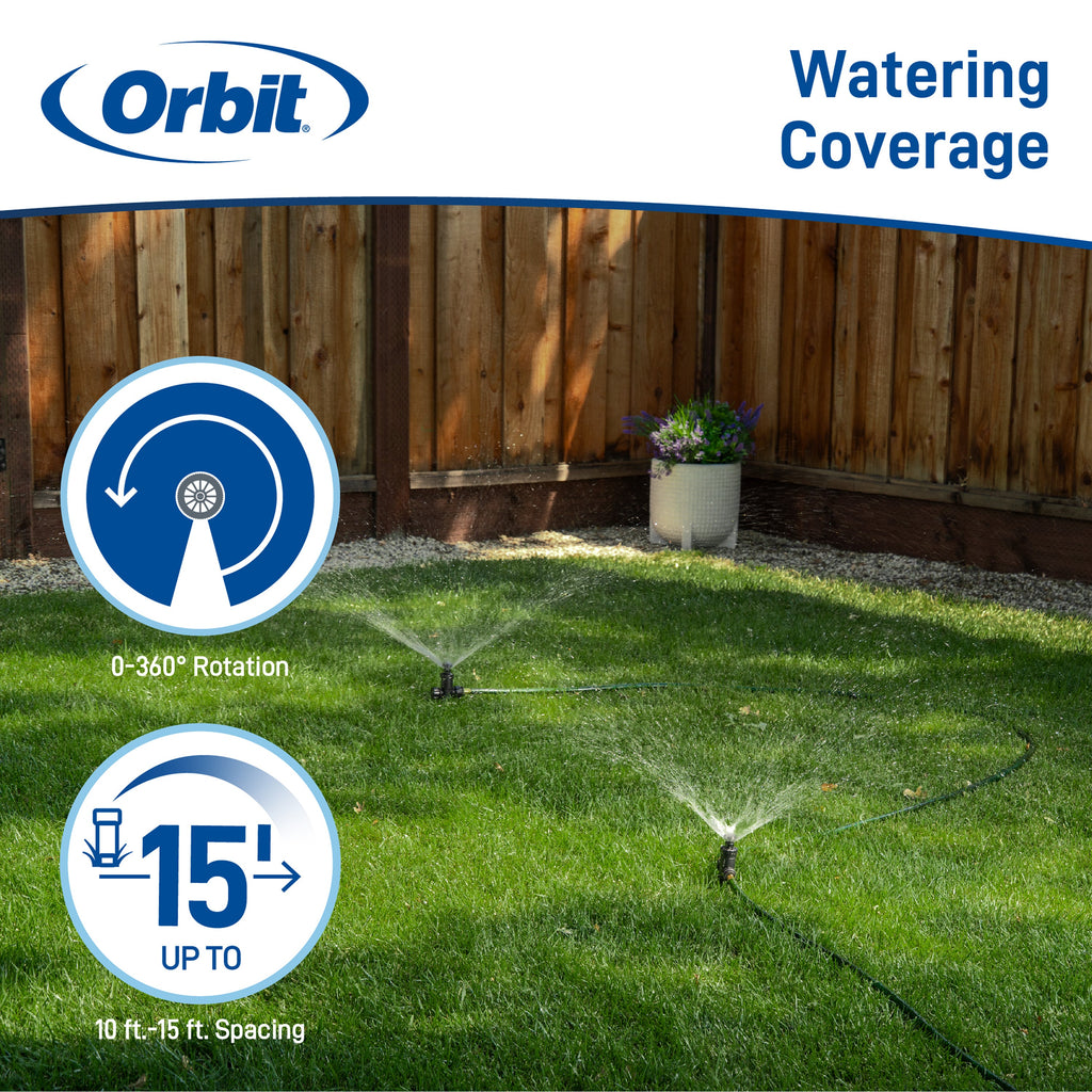 Adjustable Pattern Spot Sprinkler on Spike 29807