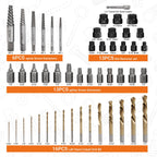 49-Piece Bolt and Screw Extractor Set with Drill Bits for Professional Auto Repair
