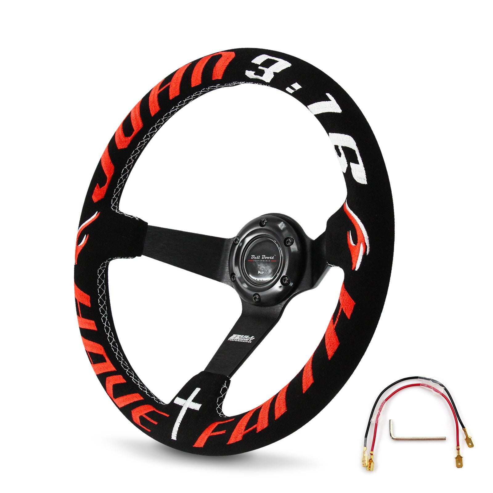 Have Faith 350mm Steering Wheel + Short Hub Adapter Kit For Acura Honda Accord Civic CR-Z