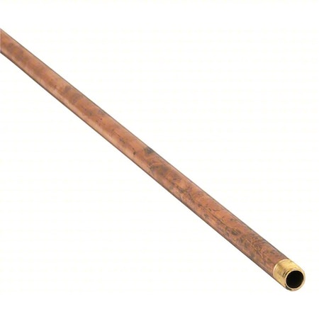 3/8" MNPT x 5 ft. TBE Red Brass Pipe Sch 40