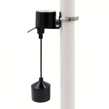 Float Switch, 10 ft, PVC, 115V AC