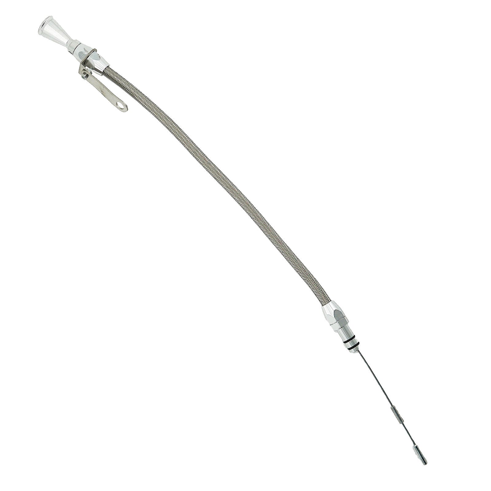 Billet Aluminum JZ Braided Transmission Fluid Dipstick 1JZ 2JZ Supra Swap 1J 2J